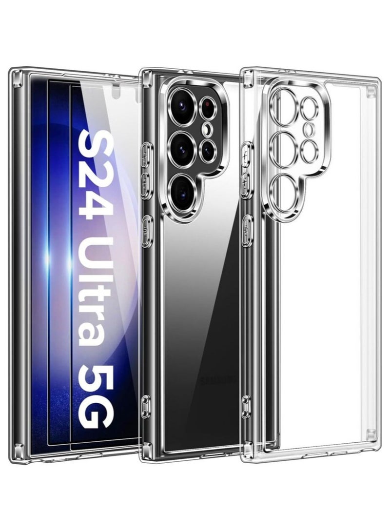 AROAQ For Samsung S24 Plus Ultra Case Clear Gel Slim Phone Cover Shockproof - Image 1