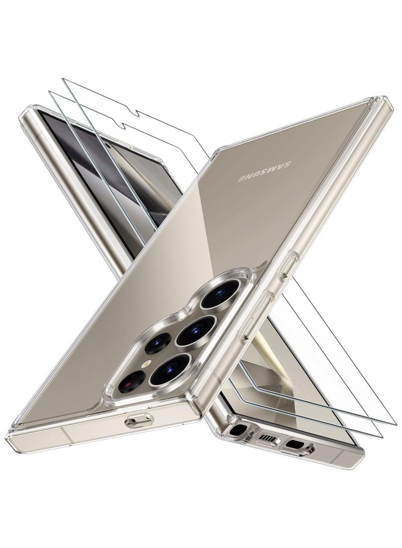 AROAQ For Samsung S24 Plus Ultra Case Clear Gel Slim Phone Cover Shockproof - Image 2