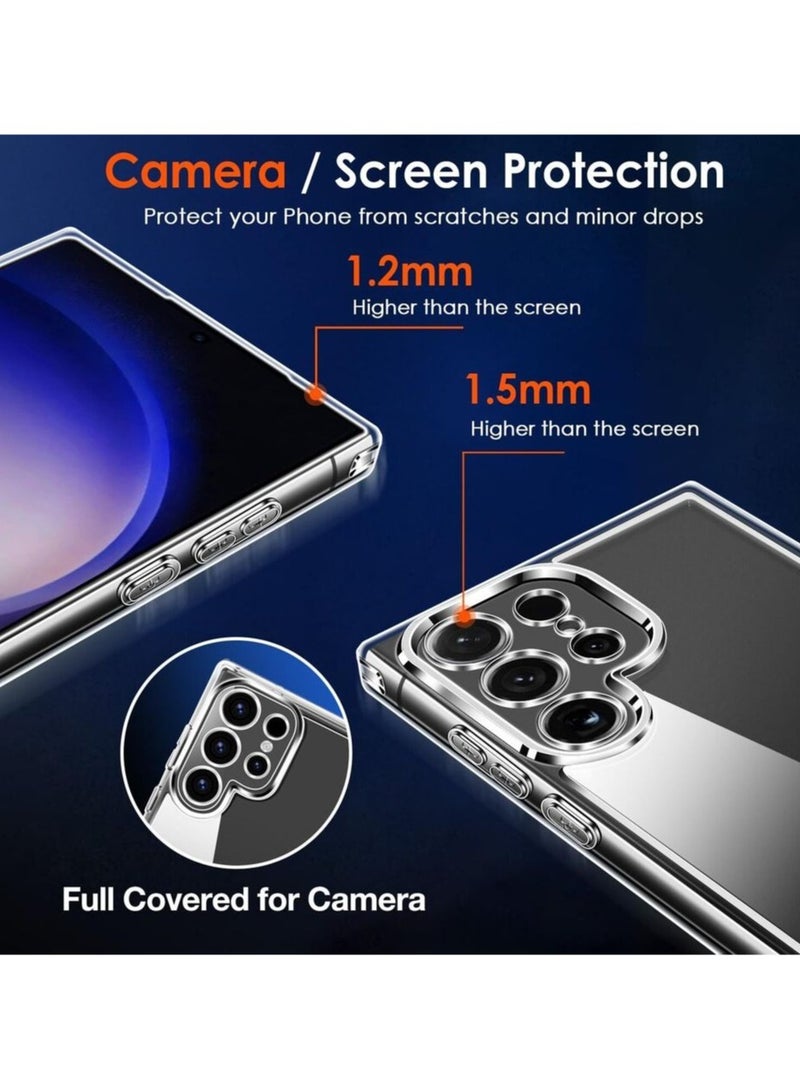 AROAQ For Samsung S24 Plus Ultra Case Clear Gel Slim Phone Cover Shockproof - Image 3