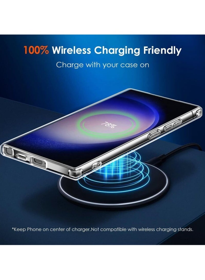 AROAQ For Samsung S24 Plus Ultra Case Clear Gel Slim Phone Cover Shockproof - Image 4