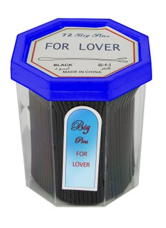 FOR LOVER Bobby Pins Set Black  Big 72pcs (Color may vary)  - Image 3