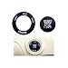 FALVFUN Car Push Start Button Cover Aluminum Ignition Button Trim with Metal Ring Cool Auto Interior Engine Start Stop Switch Knob Cap Decor Compatible with Challenger RAM 1500 Charger Black - Image 2