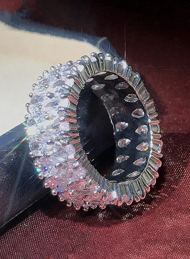Take Two  Sparkling Eternity Band Ring for Women | Best Price UAE