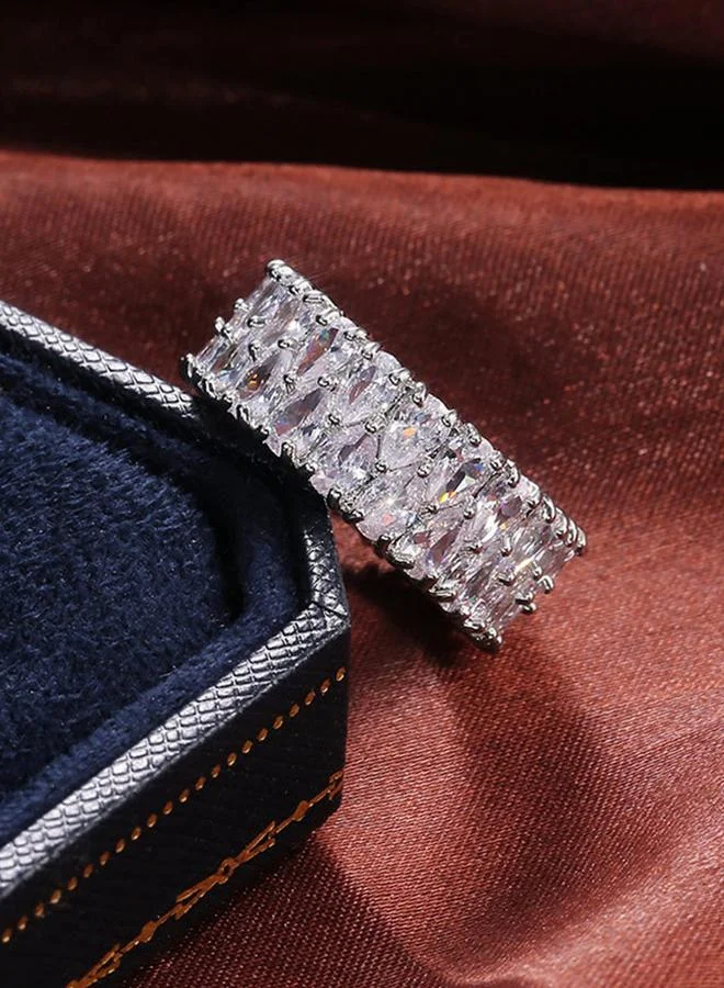 Take Two  Sparkling Eternity Band Ring for Women | Best Price UAE