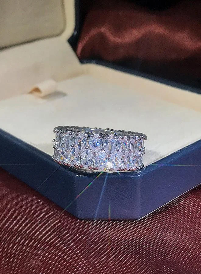Take Two  Sparkling Eternity Band Ring for Women | Best Price UAE