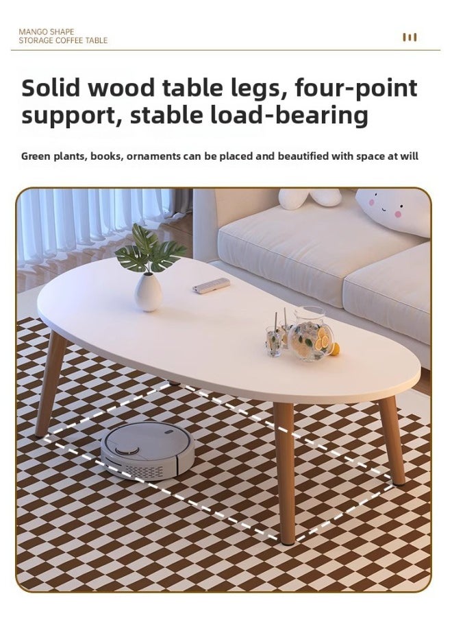Small Bed Table, Bedside Table, Coffee Table, Simple Computer Desk, Study Table, Writing Table, Kidsren's Student Rental House-Color:Walnut Color [length 70 Width 40] [height 32] Solid Wood Legs ❤ Ten Years Warranty  - Image 5