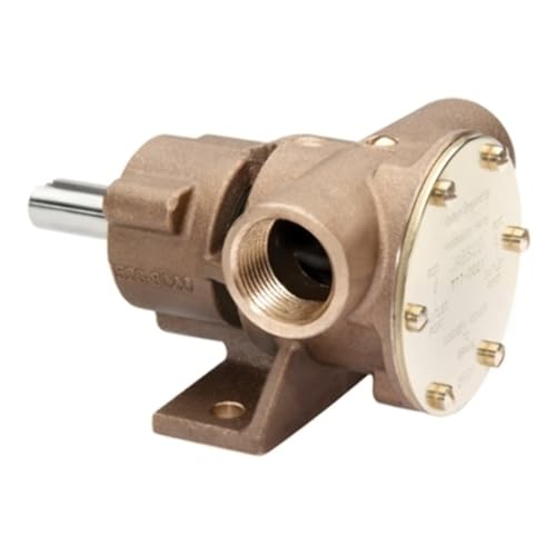 Jabsco 777-9001 Marine Pulley Driven Flexible Impeller Pedestal Mount Pump (62-GPM, Neoprene Impeller, Full Cam, Face Seal, 1" NPT Ports), Bronze - Image 3