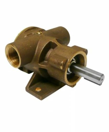 Jabsco 777-9001 Marine Pulley Driven Flexible Impeller Pedestal Mount Pump (62-GPM, Neoprene Impeller, Full Cam, Face Seal, 1" NPT Ports), Bronze - Image 4