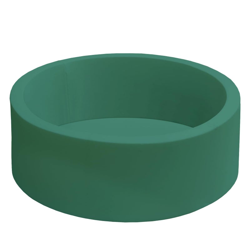 HARBOLLE Baby Ball Pit 35.4"" Soft Round Memory Foam Ball Pits NOT Included Balls Indoor Outdoor Playpen for Babies Toddlers Kids Great Gift for Girls Boys  Dark Green - Image 1