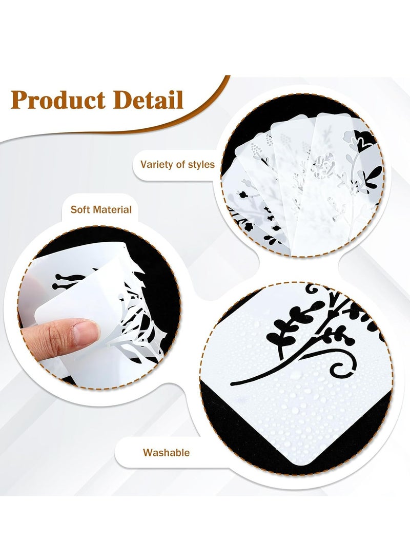 Oasisgalore Reusable Flower Painting Stencils, 18-Pack for Wood, Wall, Gift Boxes, Furniture, Clothing  - Image 4