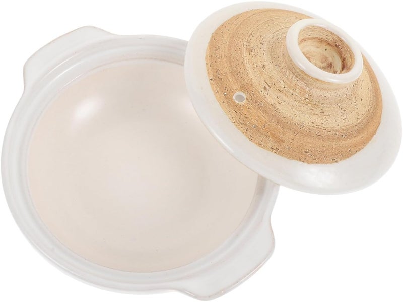 Ceramic Braised Chicken Rice Pot with Lid Japanese Style Casserole Stewing Pot Non Stick for Soup and Rice Stew - Image 1