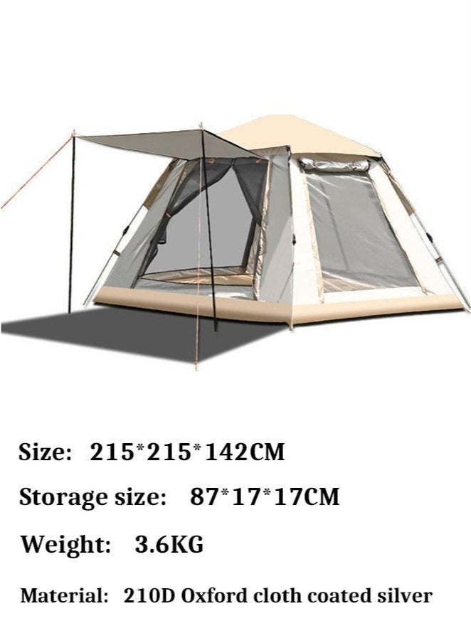 Mereza Camping Tent -4-6 Person Family Tent Instant Easy Set up Tent with Carry Bag, Waterproof Windproof Pop Up Tent for Camping, Hiking, Mountaineering - Image 5