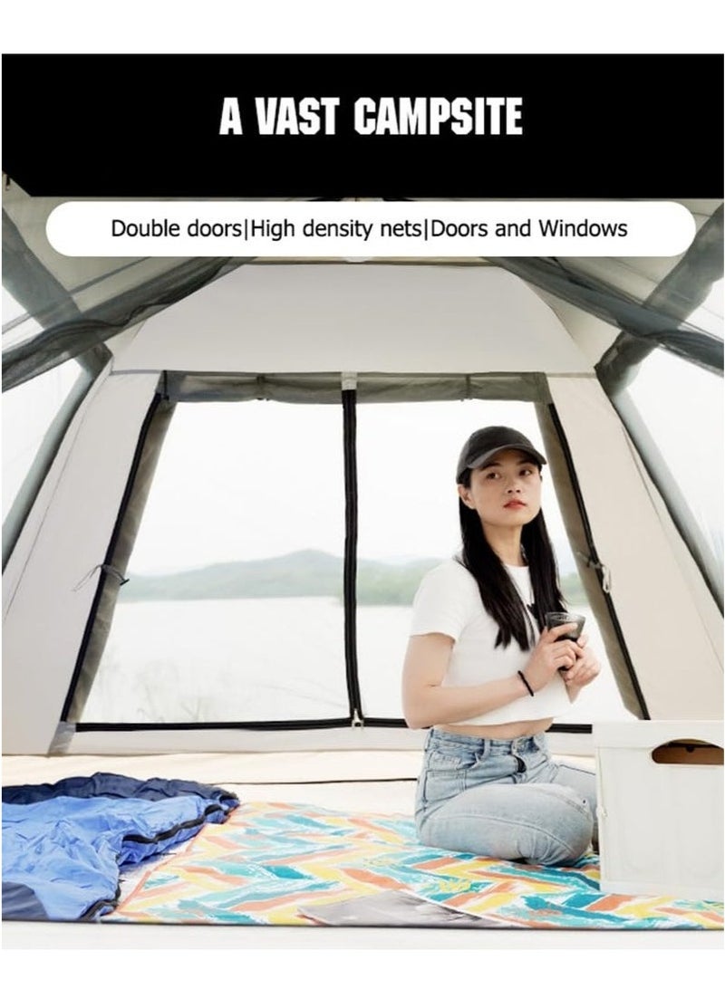 Mereza Camping Tent -4-6 Person Family Tent Instant Easy Set up Tent with Carry Bag, Waterproof Windproof Pop Up Tent for Camping, Hiking, Mountaineering - Image 3