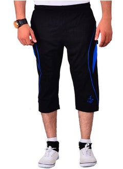 Vego VEGO Mens Cotton 3/4 Regular Fit Capri, Three Quarter Black  - Image 3