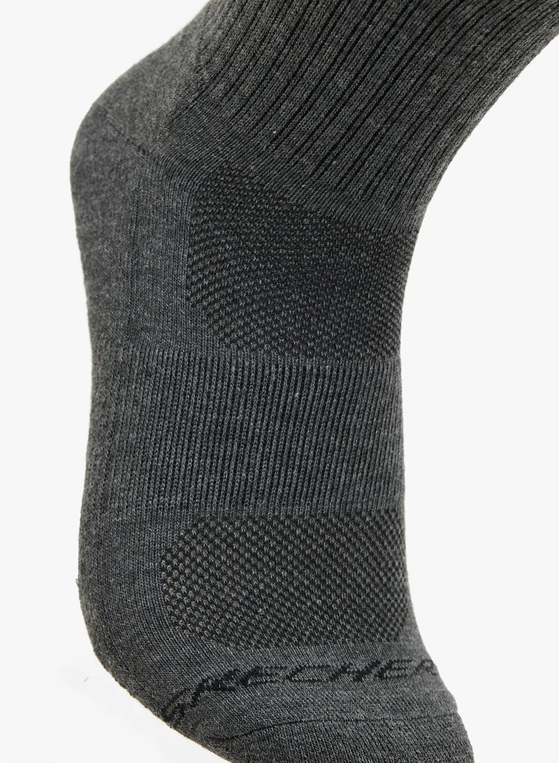 سكيتشرز 3 Pack Half-Terry High Quarter Crew Socks
