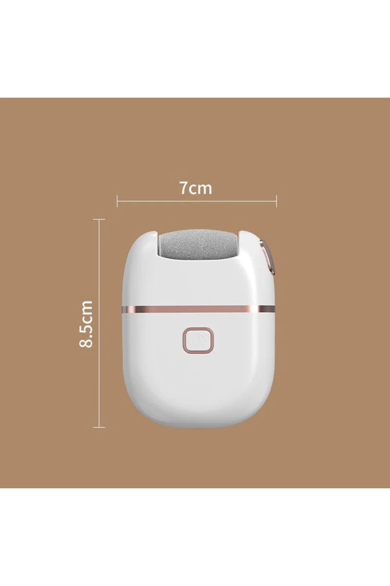 erorex white Rechargeable Electric Foot Grinder Dead Skin Remover Calluses Feet Scrubber Electric Foot File