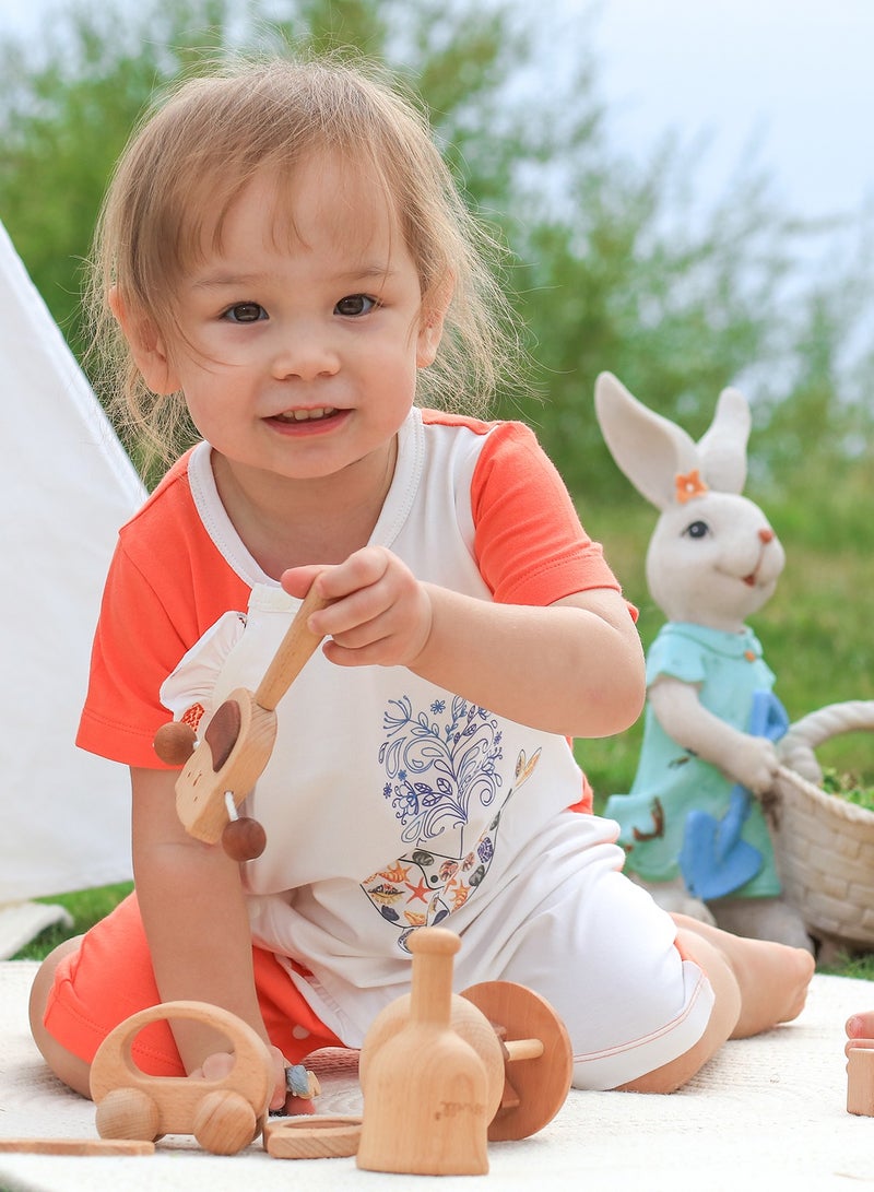 Infant Baby Girl Dolphin Pattern Short Sleeve Baby Romper Outfit Summer Clothes - Image 3