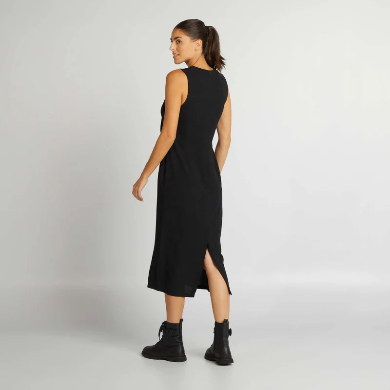 Kiabi Sleeveless Midi Dress Black