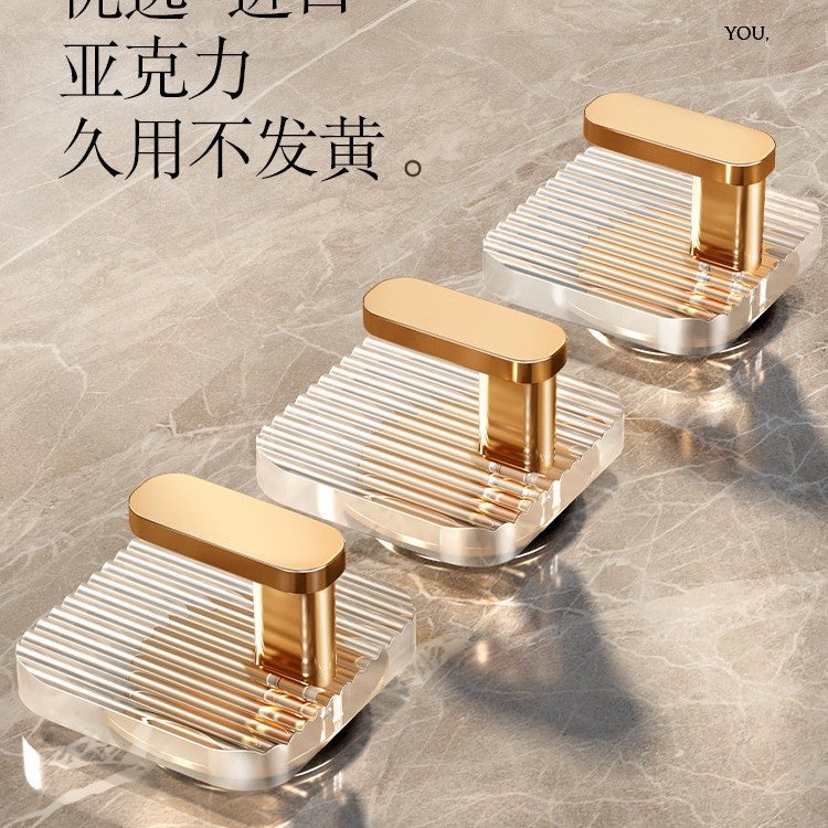 Acrylic Hooks For Bathroom, Traceless Adhesive Hooks, No-Drill Adhesive For Hanging Clothes On The Wall Behind The Door, Specially Designed For Bathroom Use - Image 3