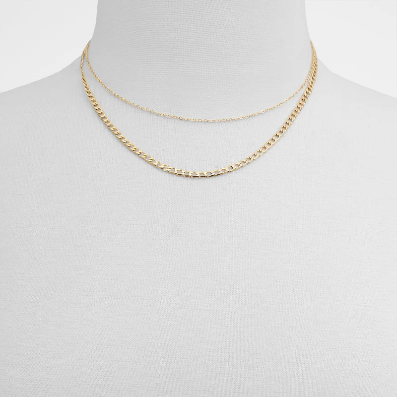 الدو RHEDRIDUS 2-Pack Gold-Tone Necklace