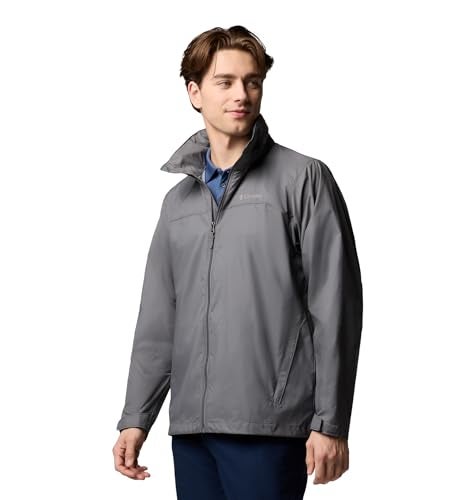Columbia Mens Glennaker Lake II Rain Jacket, City Grey, Small - Image 4