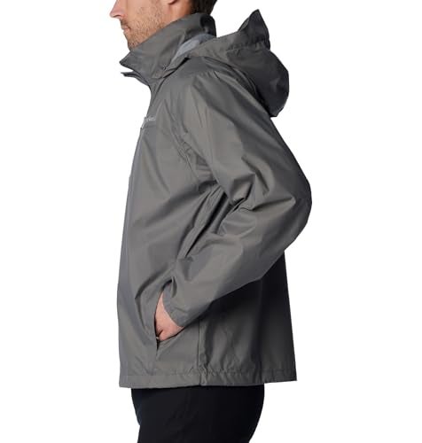 Columbia Mens Glennaker Lake II Rain Jacket, City Grey, Small - Image 3