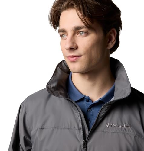 Columbia Mens Glennaker Lake II Rain Jacket, City Grey, Small - Image 5