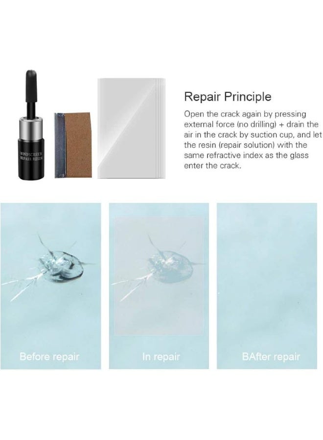 WEIXIANGYU Window Repair Car Windshield Repair Tool Upgrade Auto Glass Repair Fluid Windscreen Scratch Crack Restore Windscreen Repair - Image 5
