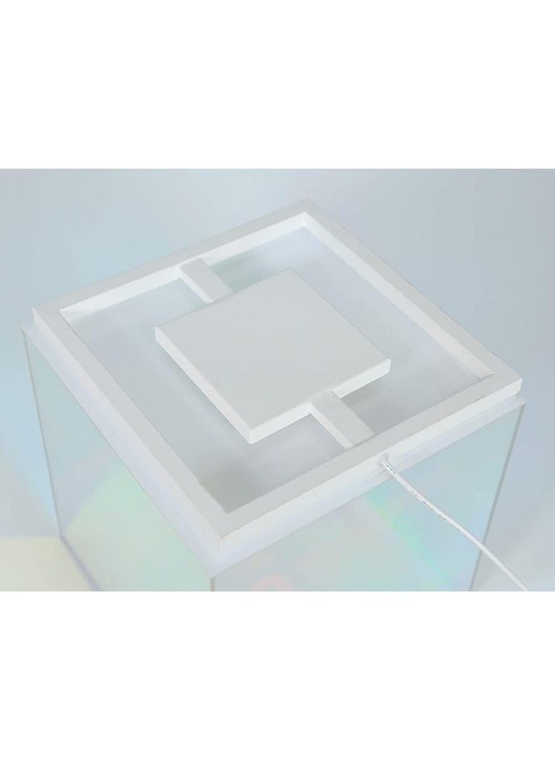 Generic - Colorful Acrylic Table Lamp, 3D LED Crystal Desk Lamp Color Prism Desktop Decoration, Cube Desk Light, Gift for Science Fiction Fans, USB Interface - Image 1