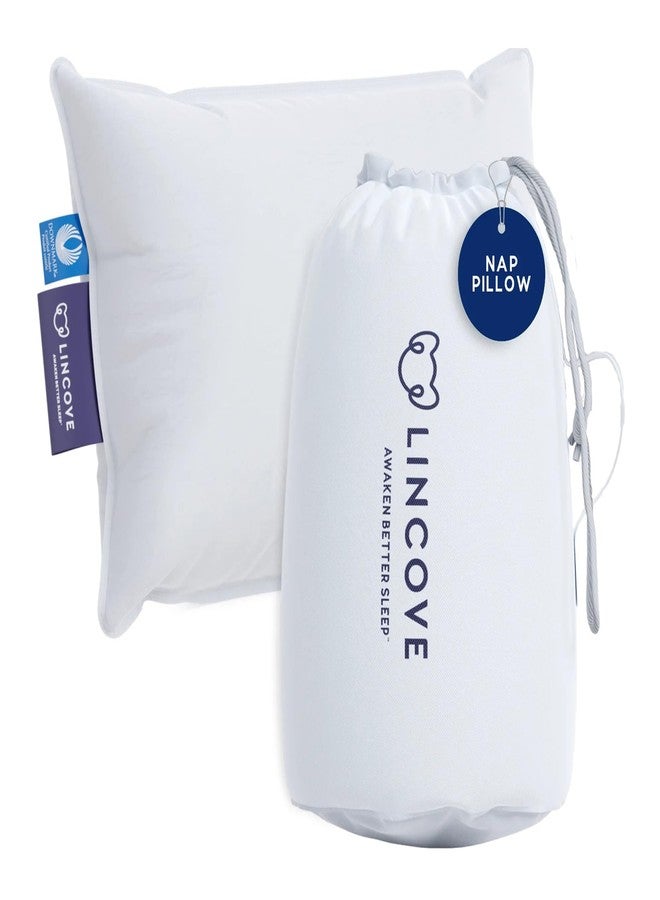 Lincove Microgel Travel Pillow - Global Recycled Standard Certified - Plush and Cozy Luxury Pillow to Support Head, Neck, While Sleeping on Airplanes, Cars, Hotels & Home - 12"x16" - Image 3