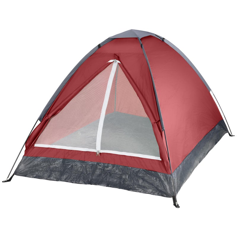 Wakeman 2 Person Camping Tent with Rain Fly and Carrying Bag - Lightweight Outdoor Tent for Backpacking, Hiking, or Beach Use by Wakeman Outdoors (Red) - Image 1