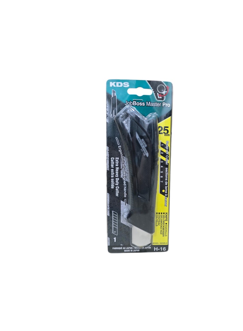 KDS H-16 JOB BOSS MASTER PRO 25mm Extra Heavy Duty Utility Knife with Spare Blade - Image 1