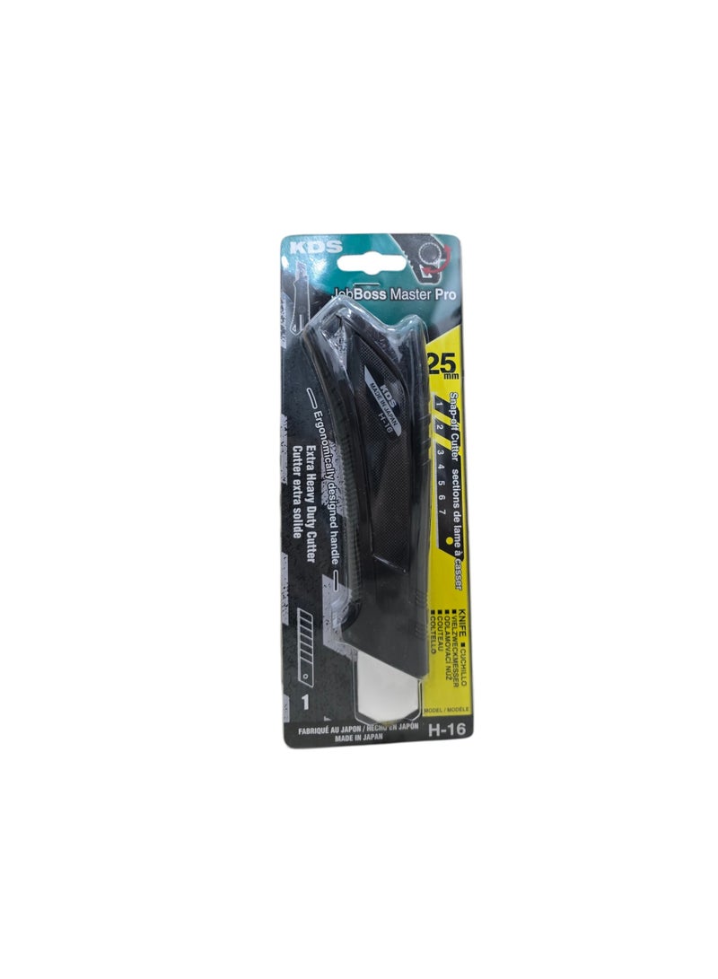 KDS H-16 JOB BOSS MASTER PRO 25mm Extra Heavy Duty Utility Knife with Spare Blade - Image 3