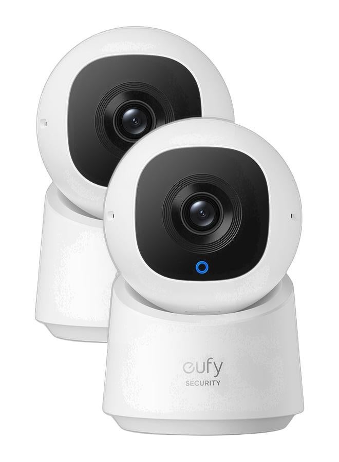 eufy Security Indoor Cam C220, 2K Resolution Security Camera with 360° PTZ, Plug-in Security Indoor Camera with 2.4G Wi-Fi, Human/Motion AI, Night Vision, AI Tracking, HomeBase S380 Compatible Bundle - Image 1