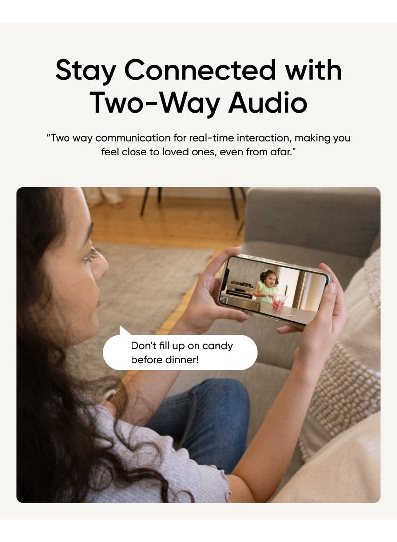 eufy Security Indoor Cam C220, 2K Resolution Security Camera with 360° PTZ, Plug-in Security Indoor Camera with 2.4G Wi-Fi, Human/Motion AI, Night Vision, AI Tracking, HomeBase S380 Compatible Bundle - Image 4