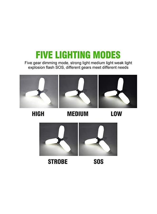 KASTWAVE Solar Camping Lantern Light Outdoor Waterproof Emergency Lamp Portable USB LED Rechargeable Lamp Tent Shed Bulb with Hanging Hook for Hiking/Fishing/Patio/Garden/BBQ(Energy Class A+) - Image 2