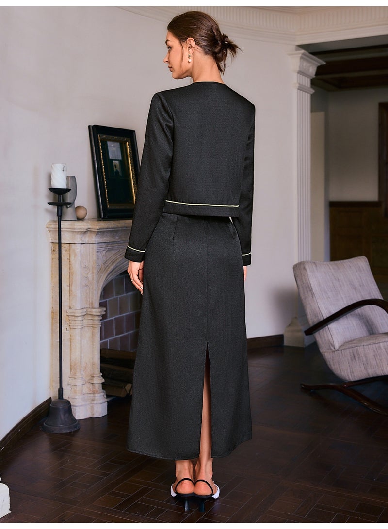 سيمبلي مجموعة ملابس قطعتين للمرأة - مطابقة أعلى وسراويل لمظهر أنيق - Image 3