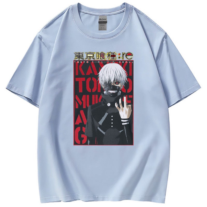 Tokyo's 2D Casual Short-sleeved T-shirt Around Tokyo Ghoul Summer Tide for Women - Image 1