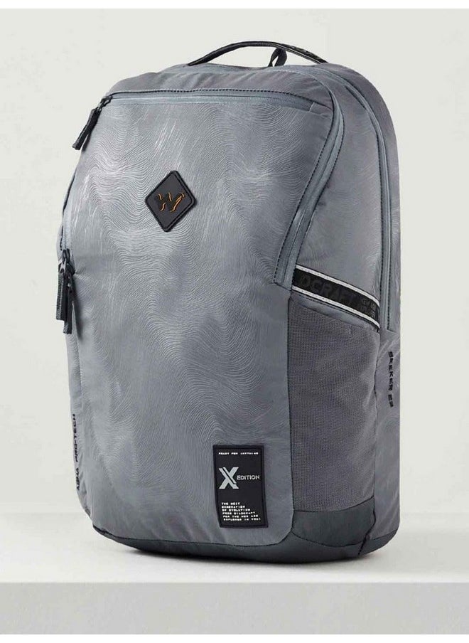 WILDCRAFT - Wildcraft Seeker Laptop Backpack 23 L - Grey Topographic - Image 1