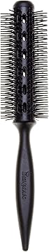 Denman Curling Vented Barrel Round Hair Brush with Nylon Bristles for Fast Drying Volume and Creating Movement in the Hair Black D300 - Image 1