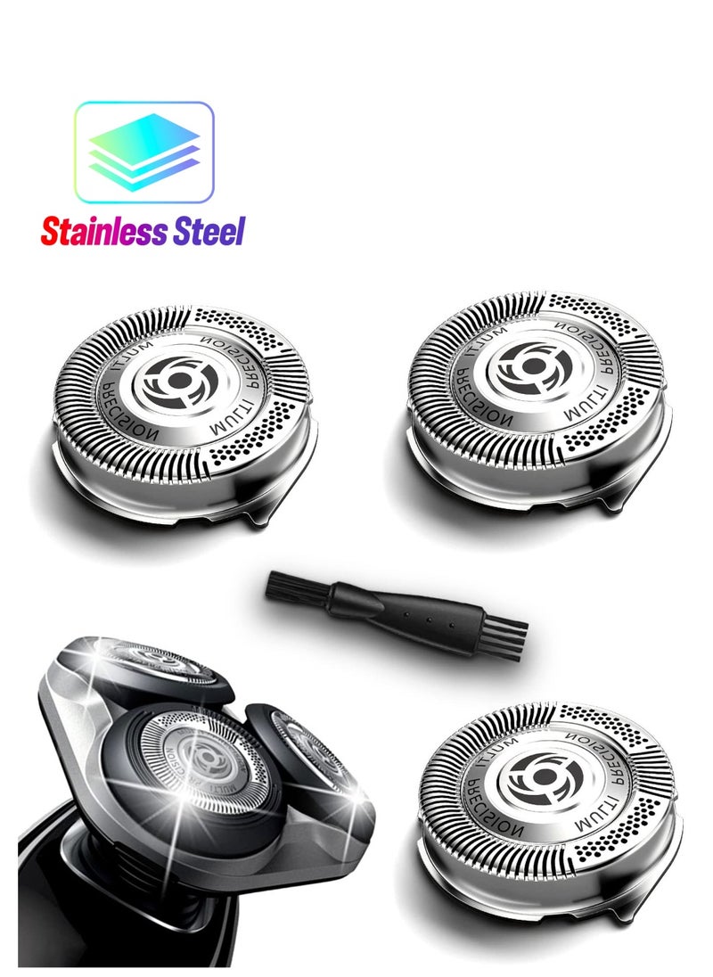Y&D - Shaver Replacement Heads 4 Set for Philips Norelco 5000 Series, PowerTouch, AquaTouch, OEM SH50 MultiPrecision, Upgrade a Cleaner Shave without Harming the Face - Image 1