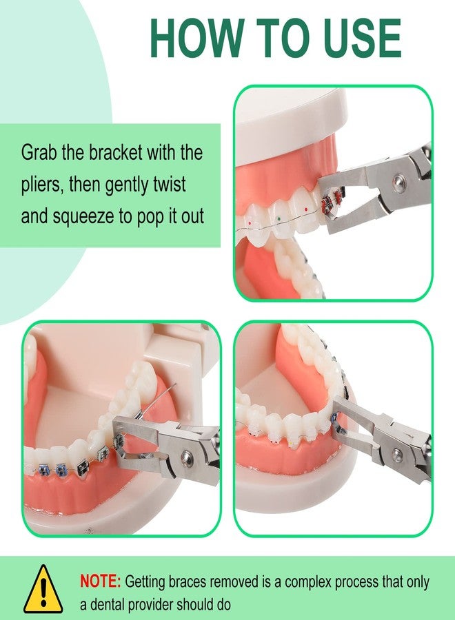 Nuogo Braces Removal Tool Kit Orthodontic Bracket Removing Pliers Bracket Remover for Braces for Stainless Steel Brace Removal Tooth Gripper Plier Pulling Kit Tool - Image 4