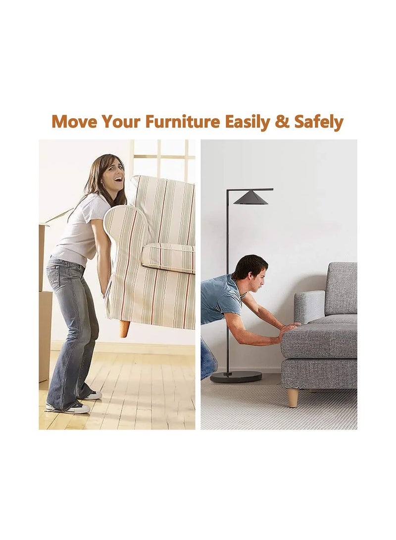 Zikra Furniture Sliders for Carpet, 16 Pieces Ptfe Teflon Appliance Sliders, Self-Adhesive Furniture Glides for Heavy Items, Air Fryer, Coffee Machine, Toaster, A Sofa, Wardrobe or Fridge (Square, 30x30mm) - Image 2