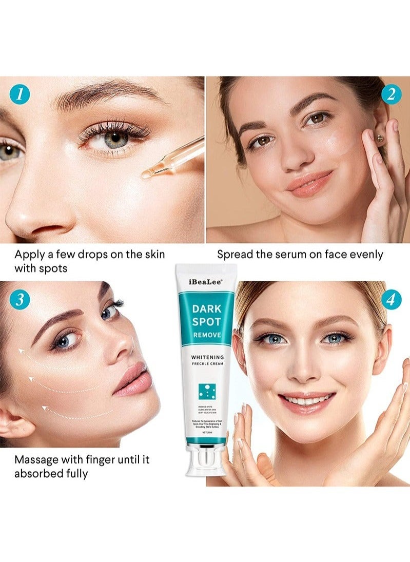 iBealee - Dark Spot Remove for Face Peeling Skin Whitening Freckle Cream Pigmentation Treatment Sun Spots Blemish Remover Lightening Cream - Image 1