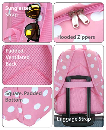 Rockland Classic Laptop Backpack, Pinkdot, Large - Image 2