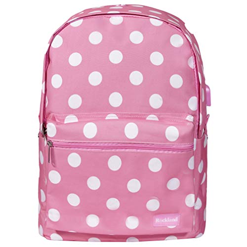 Rockland Classic Laptop Backpack, Pinkdot, Large - Image 1