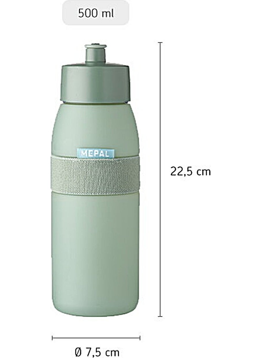 Mepal Sports Bottle Ellipse Sports Water Bottle 500 Ml - Nordic Denim  - Image 4