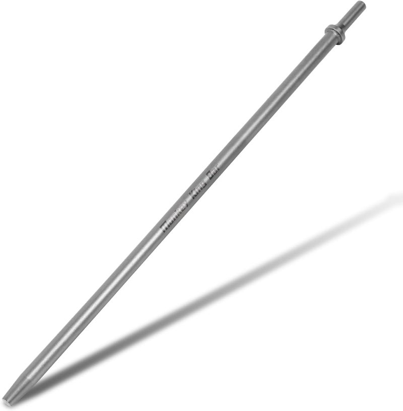 Monkey King Bar MonkeyKingBar-Pneumatic Chisel 3/8"x18" Point Tip Round Taper Punch and Air Cold Chisel, 0.401 Inch Shank Air Tool Suitable for Air Hammer - Image 1