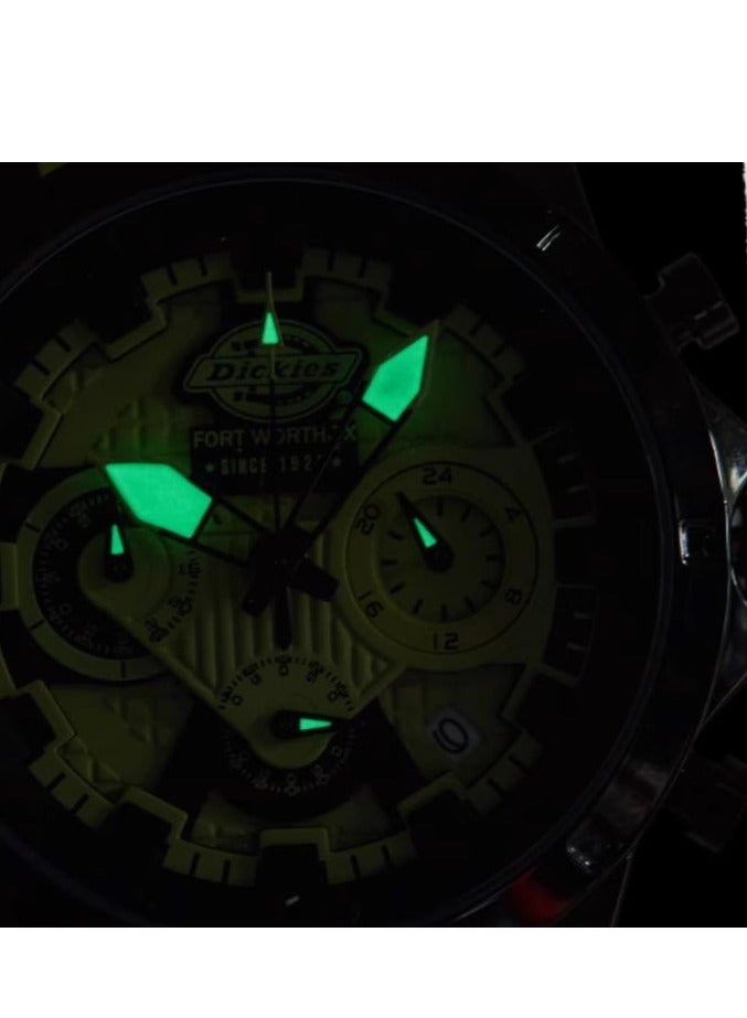 Dickies ساعة رياضية للطلاب للرجال متعددة الوظائف بألوان متباينة - Image 3