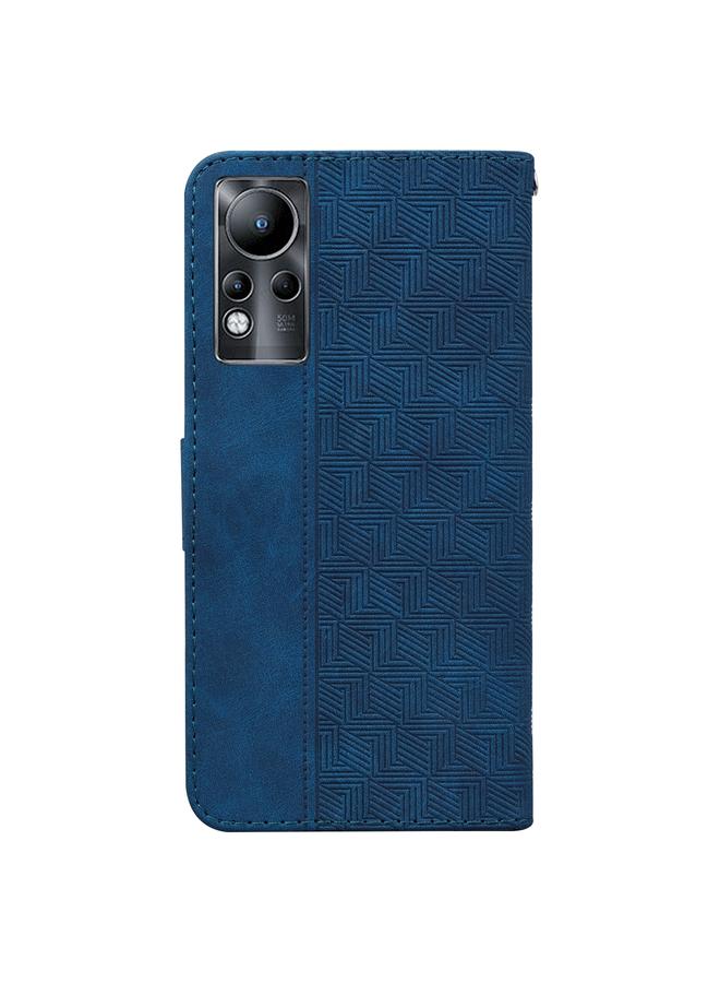 Zaboon Case For Infinix Note 11 Geometric Embossed Leather Phone Case - Image 3